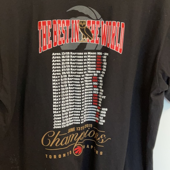 OVO Toronto Raptors 2019 Best In The World collectors item shirt - Picture 3 of 4